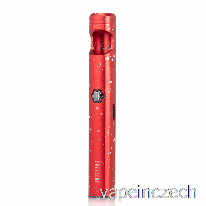 Dazzleaf Handii Vv 510 Závitová Baterie Red Splatter Vape Bez Nikotinu